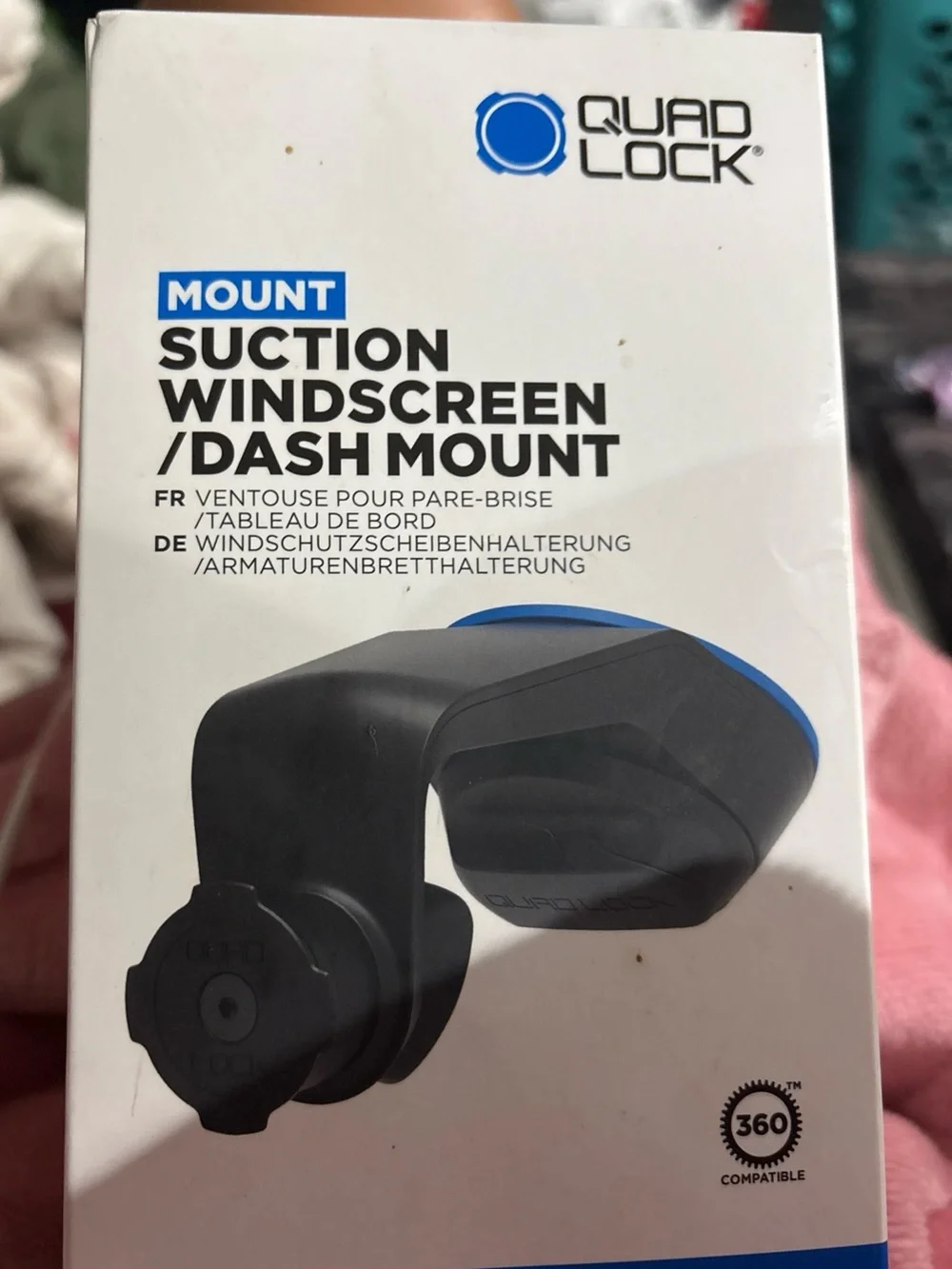 Quad Lock Car Suction Windscreen / Dash Mount (SKU: QLM-CAR-5) NEW